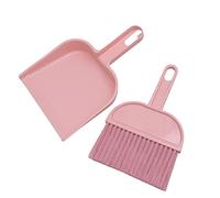 TIDTALEO Practical Mini Broom and Dustpan Set for Cleaning of Small Cages Desktop and Portable Cleaning Tools Pink for Guinea Pigs Rabbits and Other Small Pets