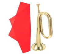 TIDTALEO Professional Wind Instrument Bugle Made of Alloy Polished Surface for Comfortable Play Suitable for Students and Festive Gatherings Classic Military Style Music Instrument