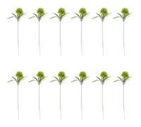 TIDTALEO Realistic Artificial Dandelion Flowers and Easy to Clean Material with No Fallen Leaves 12pcs Decor and Easy to Clean Material, Stylish Green Dandelions for Restaurant and Home