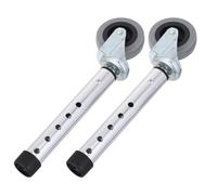 TIDTALEO Replacement Walker Wheels for Rollator and Senior Walkers, Aluminium Alloy Caster Feet with Security and Stability, Smooth Navigation, Suitable for Homes and Hospitals