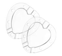 TIDTALEO Reusable Heart-Shaped Fruit and Vegetable Moulds 2pcs Plastic Growing Moulds for Tomatoes and Garden Use