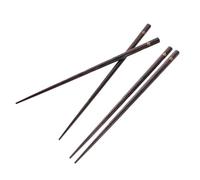 TIDTALEO Reusable Japanese Wooden Chopsticks 2 Pairs Long Handle with Non-Slip Feature for Cooking Frying and Sushi Serving
