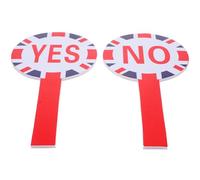 TIDTALEO Reusable Yes No Paddle Voting Board Double-Sided Handheld Classroom Supply Portable Decision-Making Board for Teachers and Events Foam Panel Random Color