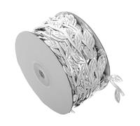 TIDTALEO Ribbon Installation Fabric Design and Unique Touch with Artistic Silver Leaf Trim Artificial Vines Easy Plant for DIY Projects Bedrooms, for Wedding Decor