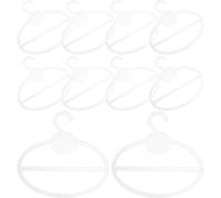 TIDTALEO Scarf Hanger Organizer Round Hooks for Belts Ties 10Pcs Plastic Multi-Purpose Space-Saving Storage for Home Wardrobe