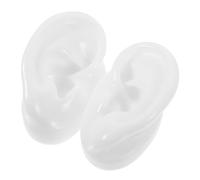 TIDTALEO Silicone Artificial Ear Mold Realistic Auditory Display Model for Teaching Ear Cleaning Practice Simulation and Shop Use