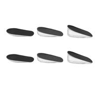 TIDTALEO Silicone Heel Lift Insoles Shoe Inserts 3 Pairs Shock-Absorbing Height Increase with High Elasticity and Lightweight Pu Material for Men for Daily Wear and Comfort