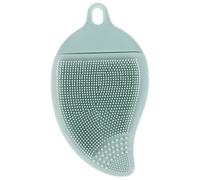 TIDTALEO Silicone Massage Brush for Face and Body with Gentle Exfoliation and Skin Pressure Facilitation, Green Silicone Bath and Shower Scrubber for Deep Cleansing and Facial Massage