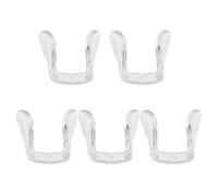 TIDTALEO Silicone Nose Pads Thickened Curved Structure Bottom Screw-in Design 5pcs Fine Matte Texture, Nonslip and Versatile Glasses Nose Grips for Eyeglasses and Sunglasses for Daily