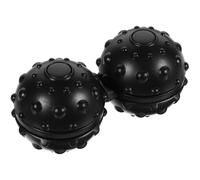 TIDTALEO Silicone Peanut-Shaped Massage Ball Black Massager Ball for Body and Haunch with Comfortable Touch Sensation and Mobilizing Joints for Deep Tissue Muscle Relief and Relaxation