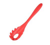 TIDTALEO Silicone Spaghetti Spoon Silicone Spoon Kitchen Gadget Red Pan-Safe Easy to Store for Home Everyday Use