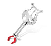 TIDTALEO Silver Trumpet Lyre Music Clip Iron Sheet Music Holder for Marching Band Secure Non Slip Clarinet Lyre Clamp Lightweight Portable Instrument Accessory