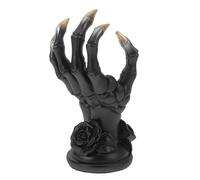 TIDTALEO Skeleton Hand Jewellery Rack Resin Ring Stand Jewellery Holder with Muscular Hand Shape, Gothic Vintage Style and Home Decor for Room Aesthetic and Witchy Decor