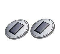 TIDTALEO Solar LED Car Cup Holder Mat with Automatic Night Activation, Acrylic Waterproof Mug Pad, Heat-resistant Coaster for Interior Decoration and Atmosphere, Red, 50000h Life-span