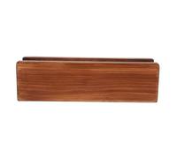 TIDTALEO Solid Wood Floor Mirror Base 25x8x7cm Walnut Color Anti-skid Full Length Mirror Holder Stand for Home Accessory Display Rack