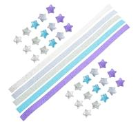 TIDTALEO Sparkly Origami Paper Strips for Creative Making and Crafts, Star-Shaped Glitter Paper with Portable Packaging to Inspire Creativity and DIY Handcrafts