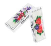 TIDTALEO Stainless Steel Pill Organizer 2pcs Set with 3 6 Compartments Weekly Medicine Storage Case Travel Meds Holder Sturdy Tablet Organizer for Daily Use Assorted Style