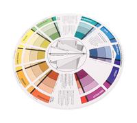 TIDTALEO Standard Color Wheel for Painting with Gradient Effects and Lightweight Paper Material, for Painters and Nail Artists as A Colour Mixing Guide for Art Classes