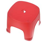 TIDTALEO Stool for Feet Plastic Red No Burrs Bathroom Stepping Stool Compact Size for Bedrooms and Bathrooms