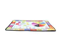 TIDTALEO Thick Cartoon Rug Educational Play Mat for Brain Improvement with Soft Villus Surface Non Burr Safe Crawling Carpet for Early Learning and Hand Eye Coordination Development