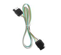 TIDTALEO Trailer Wiring Harness Kit 4 Pin Flat Connector 4-wire Trailer Wiring Extension Cable for Tail Light Adapter Uk