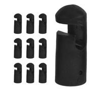 TIDTALEO Trampoline Colour Pole Black Enclosure Plastic 10pcs End Covers Sturdy Weather-resistant Material, Preventing Aging and Ensuring Vibrant for Outdoor Use on Household Trampolines