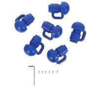 TIDTALEO Trampoline Pole End Caps for 1 Inch Diameter Rods, Blue Pp Plastic Replacement Covers, UV Resistant and Easy Replacement, Suitable for Outdoor Playset Decking Posts and Garden