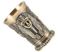 TIDTALEO Vintage Copper Shot Glass 30ml with Good Workmanship, Luxurious Egyptian Style Mini Wine Cup for Picnics and Anniversaries, Decorative and Sturdy Metal Small Wine Cup