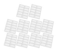 TIDTALEO Waterproof Oil-Resistant Rectangular Date Labels for Glass Bottles, 60x30mm Removable Adhesive Stickers, 10 Sheets with 10 Labels Each, Multi-Function Food and Bottle Note Stickers