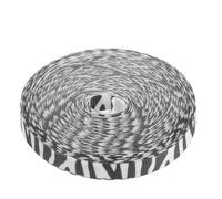 TIDTALEO Wear-Resistant Craft Ribbon 1 Roll Polyester Zebra Print Non-Fading Washable Cuttable Ribbon Multi-Function Package for Holiday Decorations and Wrapping
