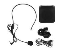 TIDTALEO Wireless Wireless Connection Voice Amplifier with Adjustable Strap Portable Amplifier Device for Many Occasions Plastic Material Black