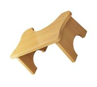 TIDTALEO Wooden Bathroom Toilet Stool with Non-Slip Pad, Bamboo Squat Step Stool for Adults, Elderly, Support Footrest for Healthy Bowel Movement at Home