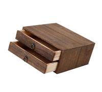 TIDTALEO Wooden Tea Cake Drawer Box Multi Tea Storage Chest with Breathable Sanitary Drawer Design Thick Solid Wood