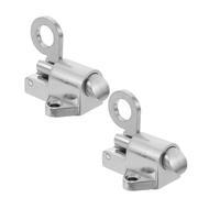 TIDTALEO Zinc Alloy Spring Gate Latch 2Pcs Automatic Bolt Lock Pull Ring for Internal Doors and Window Security Applications
