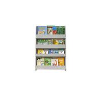 Tidy Books® Childrens Bookcase (Age 0-10) Kids Wall Bookshelf, Montessori Book Shelves, Front Facing Bookcase, 115 X 77 X 7 cm, Wood, Grey, Eco Friendly, Handmade, The Original since 2004.