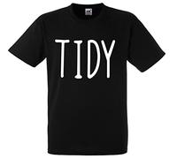 Tidy Gavin and Stacey Nessa Wales Welsh Mens Premium Funny Tshirt top Novelty Gift Present dad Husband boy Black