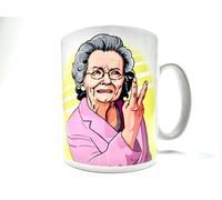 Tidy Gifts Doris Middle Finger Mug, Gavin and Stacey, Ceramic, 300ml, Novelty Mug