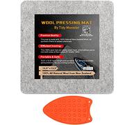 Tidy Monster 13.5''x13.5'' Wool Pressing Mat for Quilting, 100% Wool from New Zealand, Portable Felted Wool Ironing Mat