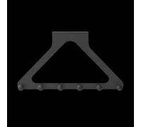 Tidy PunchFree Clothes Hooks, Triangular Design Adhesive Wall Mounted Hanger, Punch Free Clothes Hooks, Coat Rack Triangle Door Storage Hook