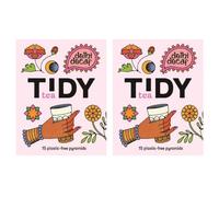 Tidy Tea, Delhi Decaf, 2 x 15 Plastic Free Pyramid Tea Bags, an Everyday Classic Decaffeinated Black Tea
