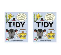 Tidy Tea, Organic Welsh Black Tea, 2 x 15 Plastic Free Pyramid Tea Bags, an All Day Breakfast Tea