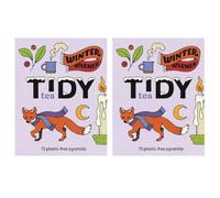 Tidy Tea Winter Warmer 2 x 15 Plastic Free Pyramid Bags | Spiced Black Tea | A Comforting Infusion of Cinnamon, Ginger, Cardamom & Warming Spices, Crafted for Cosy Moments | Deliciously Rich Flavour.