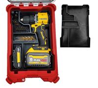 Tidy Tool Organizer for 20V Brushless Drill and Packout Compact Tool Box