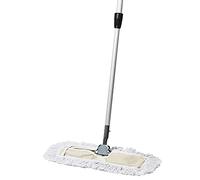 Tidy Tools Commercial Dust Mop - 18 Inch Floor Sweeper for Hardwood, Reusable Cotton Mop Head, Extendable Handle, Dry Mop for Floor Cleaning & Janitorial Supplies