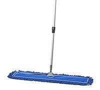 Tidy Tools Commercial Dust Mop & Floor Sweeper, 36 in. Dust Mop for Hardwood Floors, Reusable Dust Mop Head, Extendable Mop Handle, Industrial Dry Mop for Floor Cleaning & Janitorial Supplies, Blue