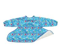 Tidy Tot Spare Weaning Bib & Tray Kit. Coverall Baby Feeding Bib with Sleeves, Attaches to Food Tray. Waterproof Long Sleeved Mess Free BLW Bibs