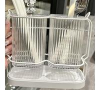 Tidy Up Your Countertop with This Practical Wall Mounted Stainless Steel Organizing Rack (η½θ²+ιζθ²)