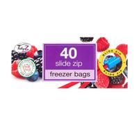 Tidy Z Slide Zip Freezer Bags 40 Pack