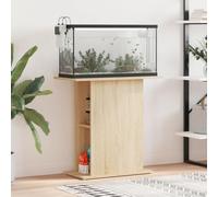 Tidyard Aquarium Stand Cabinet Durable and Stylish Fish Tank Base with Storage Compartment Sonoma Oak 75x36x72.5 cm Engineered Wood