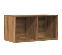 Tidyard Artisan Oak Vinyl Record LP Storage Box Unit Cube Storage Shelving Unit 69.5x34x36 cm Engineered Wood